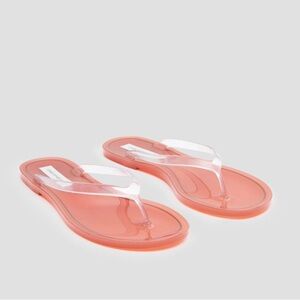 NWT CHRISTOPHER ESBER Jo Jelly Flip Flop Sandal Pink Guava Size 38